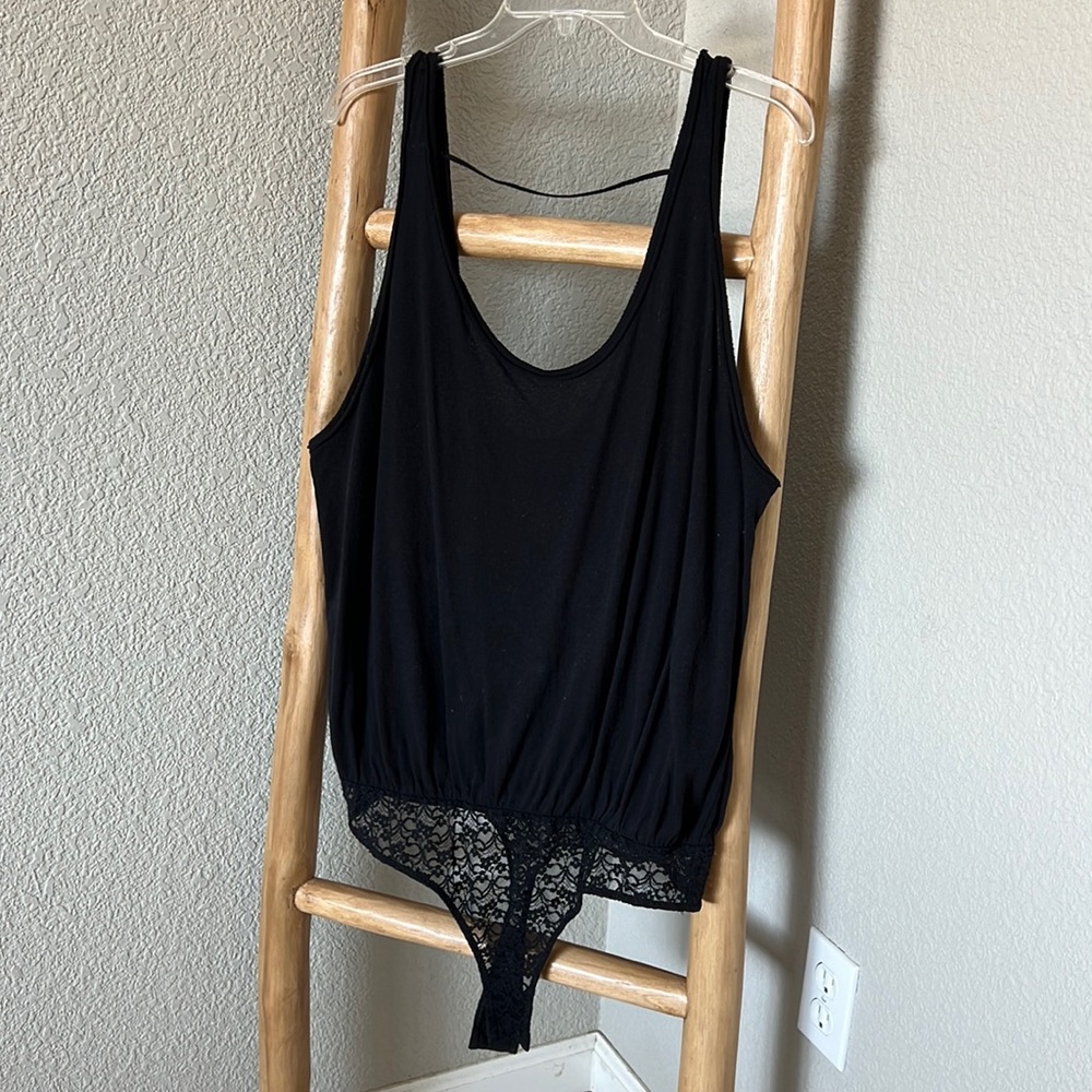 Free People Black Body Suit - Size M